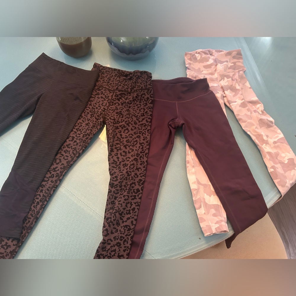 4 PACK OF ATHLETA LEGGINGS ALL IN SIZE XS OR S